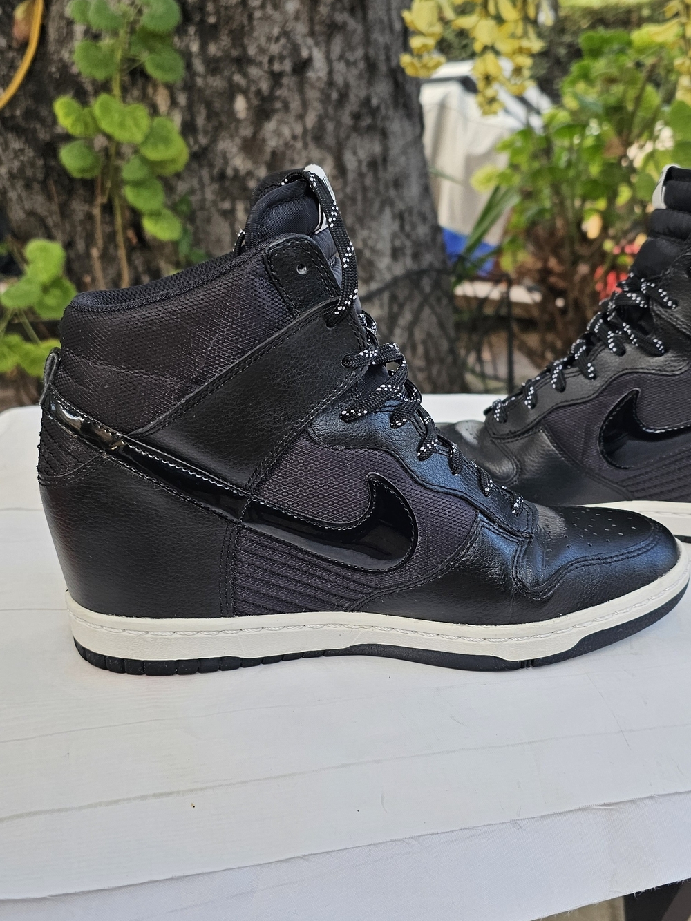 Nike Dunk Sky Hi Essentials Wedge Sneakers with White Midsole - Picture 8 of 10